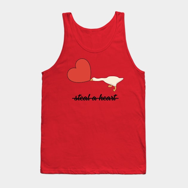 Untitled Goose Game - Valentine's Day Tank Top by TextTees